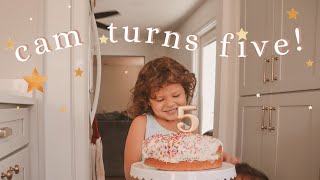 Cam Turns FIVE! | birthday party prep and painting party!