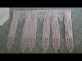 DIY dining room lace curtains one inch scale