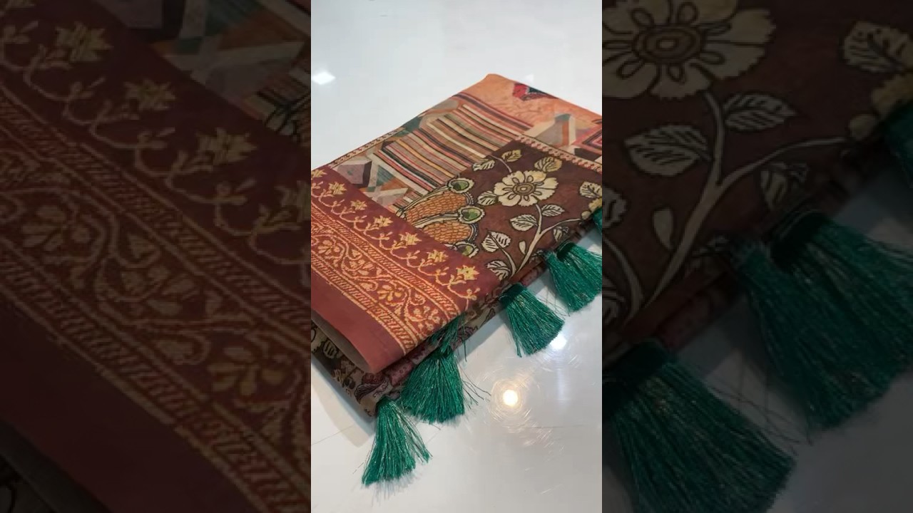 Cotton Kashmiri Digital Printed Saree