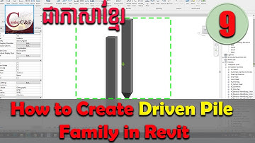 Part 9: How to Create Driven Pile family in Revit || Revit Structure for beginner, Cambo C&E