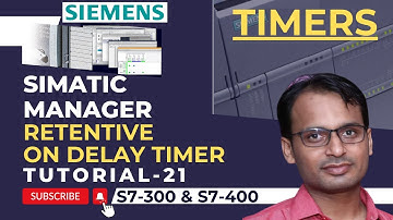 Siemens PLC Training 21 - Retentive On delay Timer in Siemens STEP 7 Simatic Manager