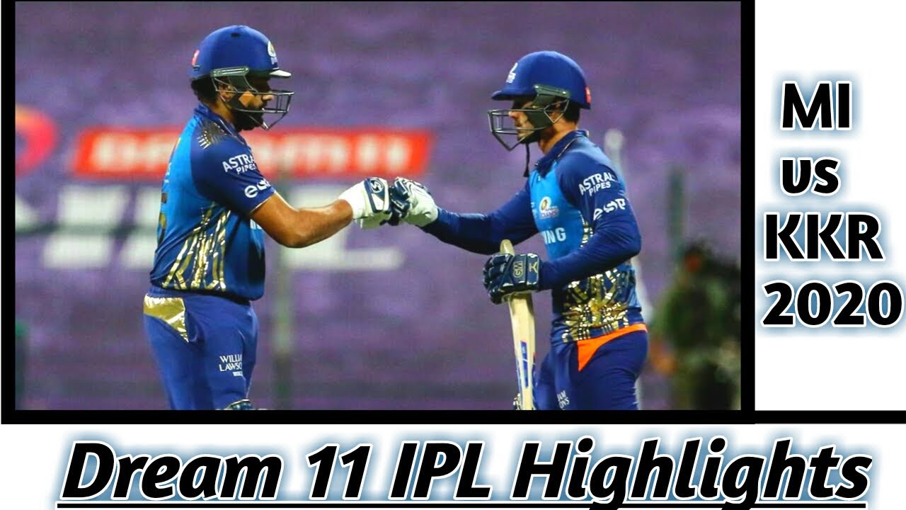 MI vs KKR || FULL MATCH HIGHLIGHTS || DREAM 11 IPL 2020 || UNIVERSAL CRICKET