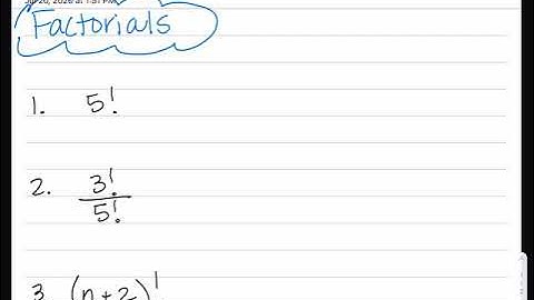 Simplifying Factorial Expressions