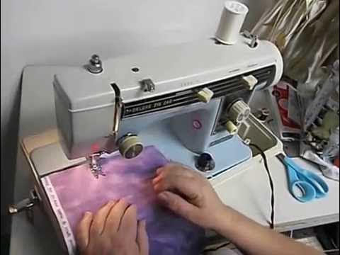 Dressmaker Deluxe Zig Zag Sewing Machine Demo Part 1 