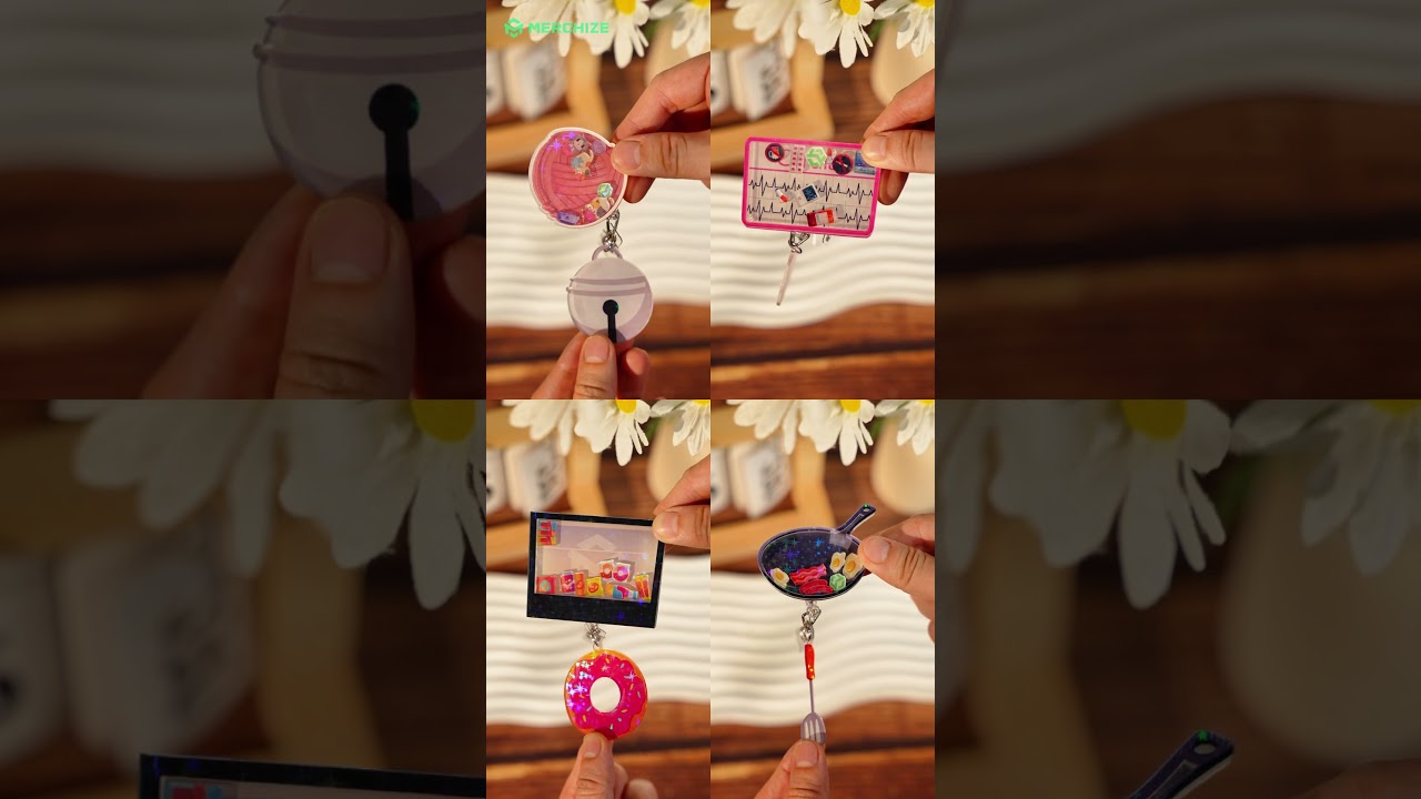 Custom Shape Star Hologram Shaker Badge Reel With Charm – Let Your Work Badge Shine ✨