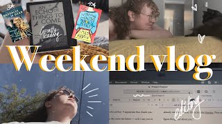 A LIT FIC, BOOKCLUB, AN EPIC FANTASY, & EDITING AFF || a weekend vlog