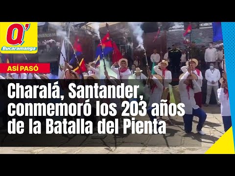 Charalá, Santander, conmemoró los 203 años de la Batalla del Pienta