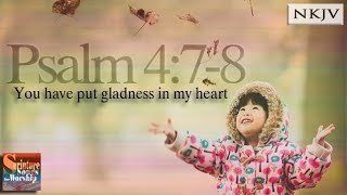 Video thumbnail of "Psalm 4:7-8 Song (NKJV) "You Have Put Gladness in My Heart" (Esther Mui)"