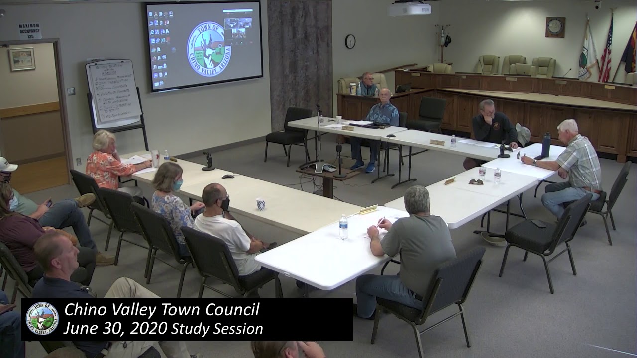 Chino Valley Town Council Study Session June 30, 2020 YouTube