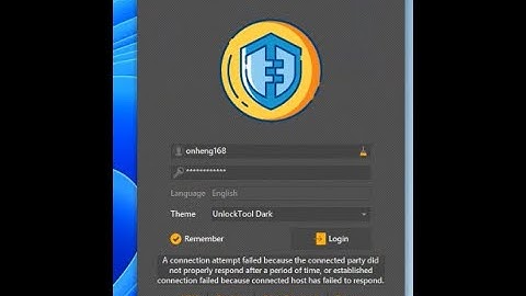 Fix Unlock Tool Error With Win 11 Pro and All Window of PC