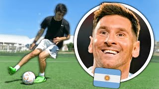 5 TRUCOS de MESSI con la SELECCIÓN ARGENTINA! ⚽ Tutorial de fútbol | Mejores jugadas de Messi