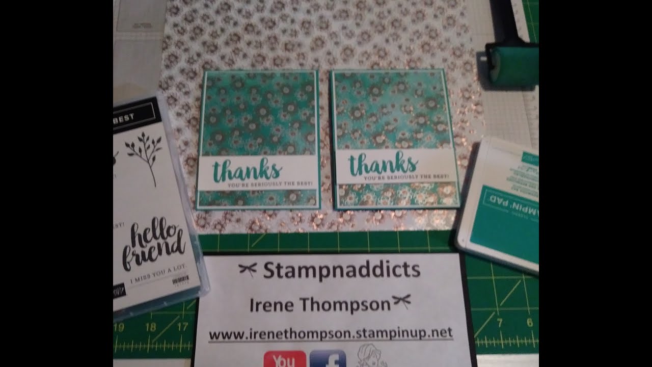 Flowering Foils DSP and a Sponge Brayer