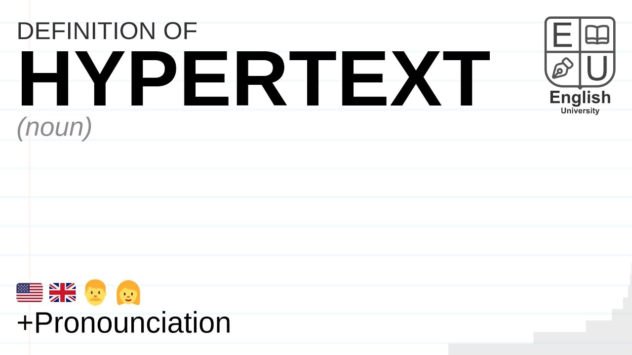  Update New  HYPERTEXT meaning, definition \u0026 pronunciation | What is HYPERTEXT? | How to say HYPERTEXT