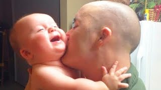 Funny baby Reaction to Parents kisses | funny Baby Video