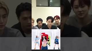 enhypen Reacting to Blackpink - Shut down shorts