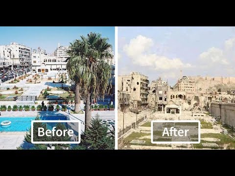 12 Places Before & After War