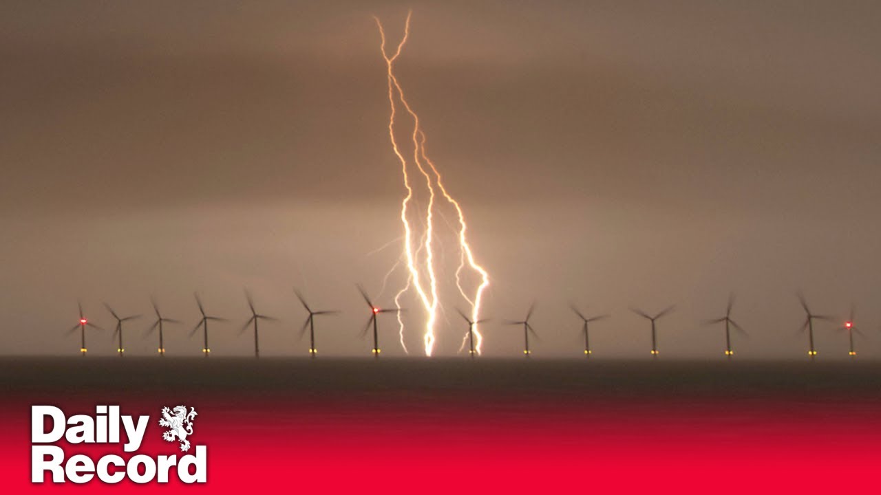UK hit by 30,000 lightning strikes as storms cause flooding and ...