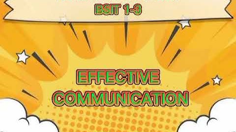 Show case both Effective and Failed communication