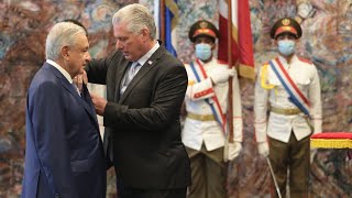 Ceremonia oficial de bienvenida a Cuba