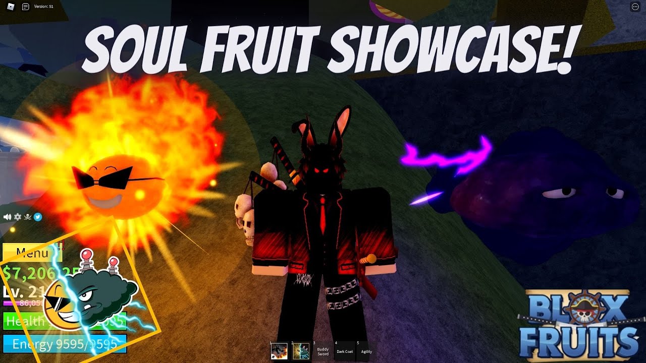 Soul fruit showcase Blox fruits 