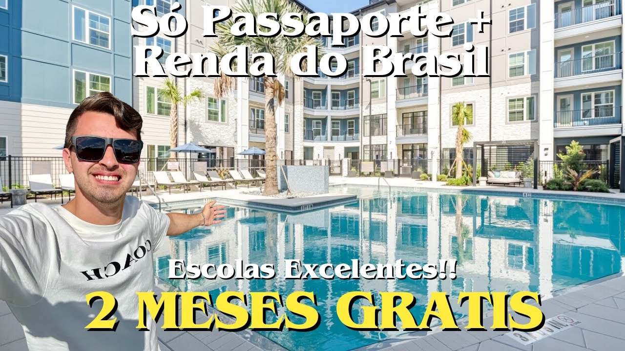 Aluguel NOVO em Orlando: 2 Meses Grátis, A partir de $1620 | Aluga com Passaporte + Renda do Brasil🏡