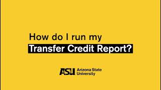 How to find your transfer credit report