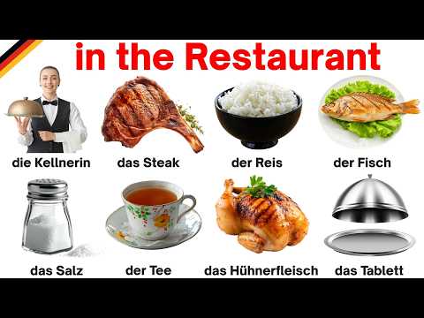 Restaurant Vocabulary in German | Basic German Words | German Vocabulary | Learn German