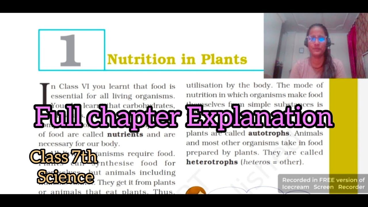 Ch- 1 Nutrition in plants || Full chapter Explanation || Class 7th ...
