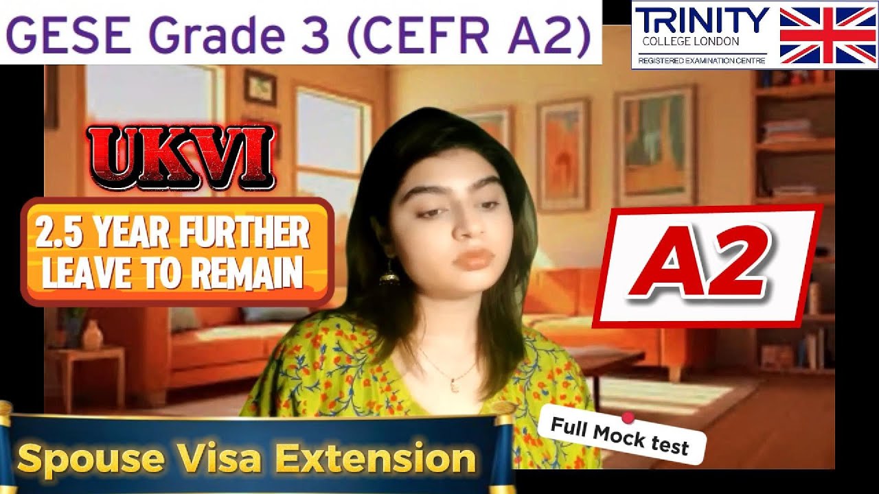 Тест английского языка A2, разговорный экзамен SELT ||GESE, 3 класс || Продление визы || Семейная...