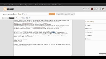How to create a Welcome page using Blogger by Tyson Curtis