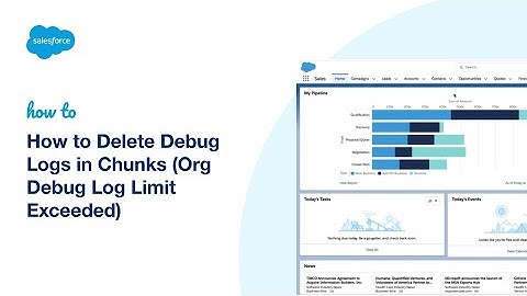 How to Delete Debug Logs in Chunks (Org Debug Log Limit Exceeded) | Salesforce Platform