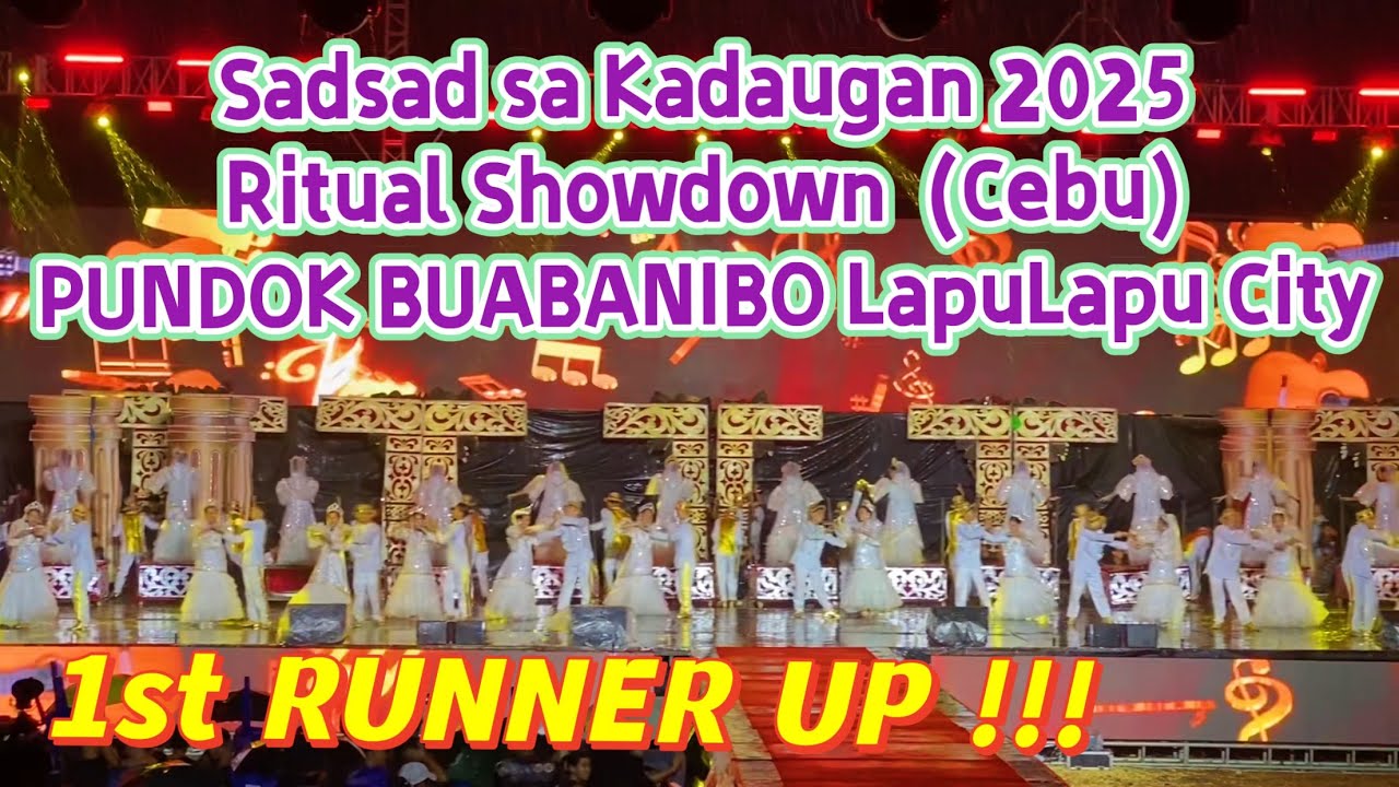 Kadaugan sa Mactan 2025 BUABANIBO Ritual Showdown 1st R.U WINNER Lapulapu Dance | Sadsad sa Kadaugan