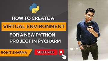 How to create a virtual environment for a new project in pycharm || by Rohit Sharma