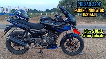 Pulsar 220F Fairing Indicator Install | Peter Vlogs Tamil