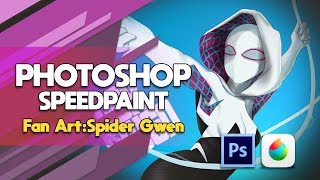 Photoshop Speedpaint : Spider Gwen Fan Art