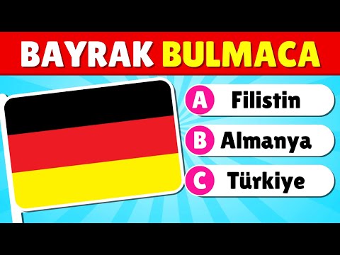 Ülkelerin Bayrağını TAHMİN ET 🚩 Ülke Bulmaca Part 2