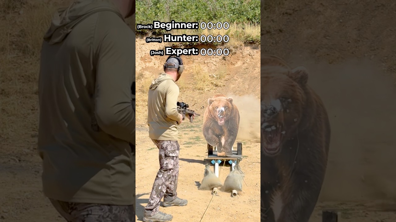 How fast can you take out a bear with AR!? 