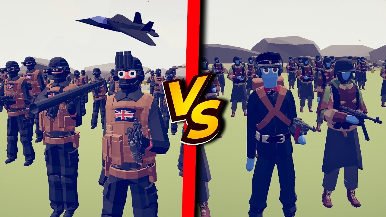 WW2-Armee gegen moderne Armee | TABS