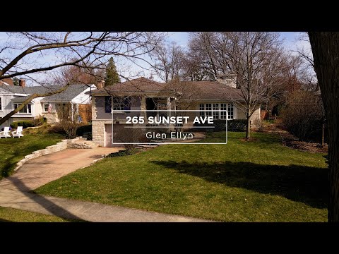 265 Sunset Avenue, Glen Ellyn, IL home video tour