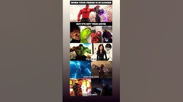When Your Friend Is in Danger But It’s Not Your Movie 😂 | MCU Meme #marvel #avengers #spiderman #mcu