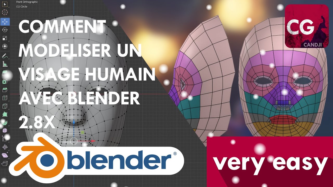 COMMENT MODÉLISER UN VISAGE HUMAIN AVEC BLENDER 2.8X