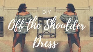 DIY: Off the Shoulder Dress (EASY)