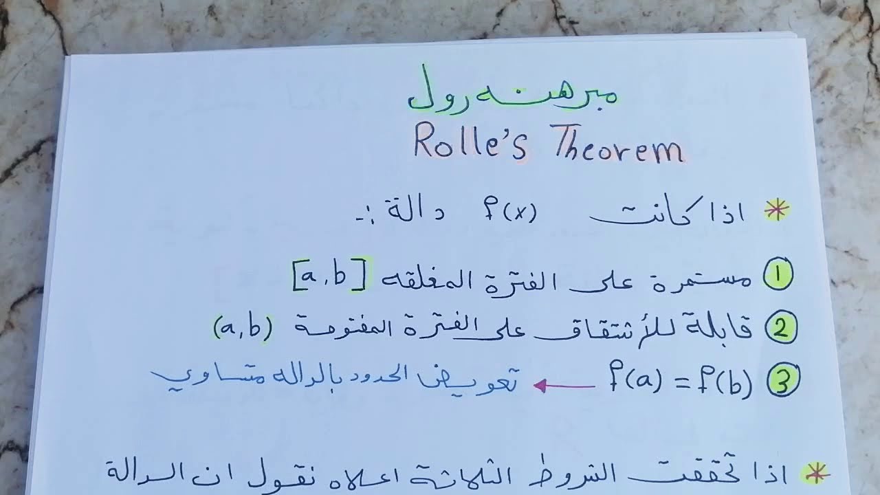 مبرهنة رول (1)