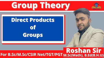 Group Theory || Direct Products of Groups || External Direct Product of Groups || Abstract Algebra