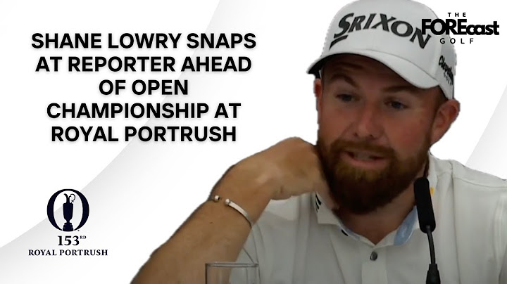 Shane Lowry Snaps At Reporter Ahead Of Open Championship: “Interesting First Question… Innit”