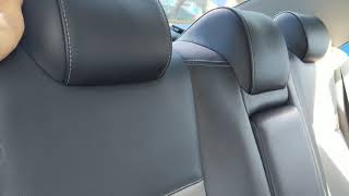 How to fold down both back seats in a Toyota Camry Hybrid