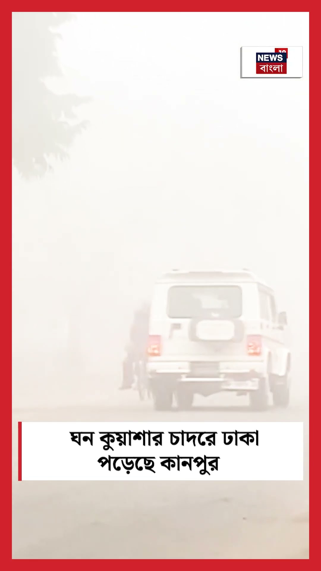 ঘন Fog এর চাদরে ঢাকা পড়েছে Kanpur । N18S #shorts