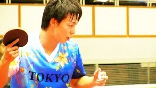 松平賢二 × 町飛鳥 (決勝第３試合) 東京国体卓球2013-1003