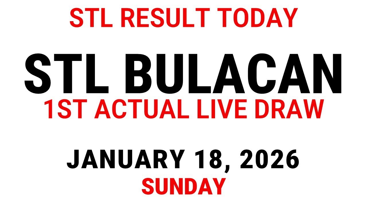 STL Bulacan Result Today January 18 2026 - 11am STL 1st draw Live