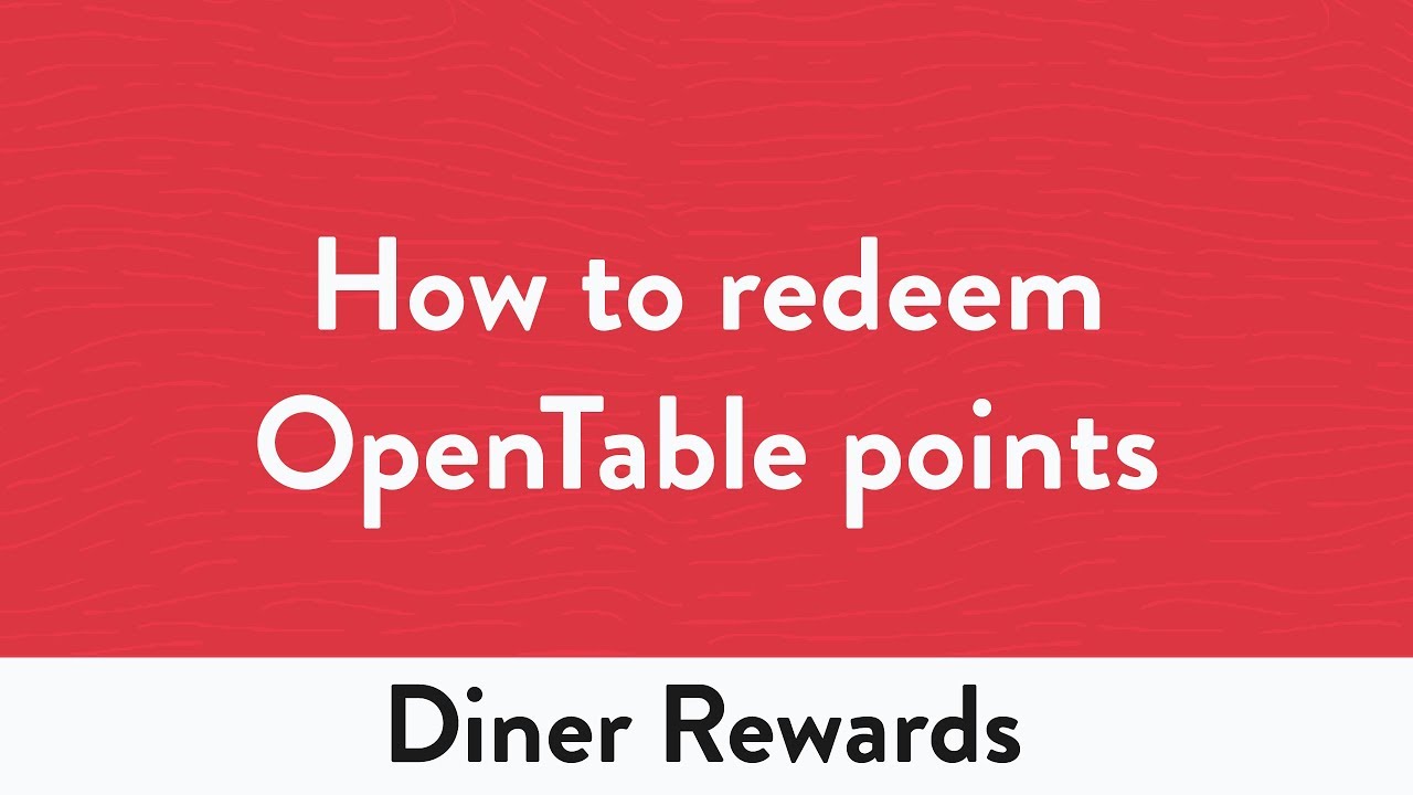 Opentable Rewards Chart